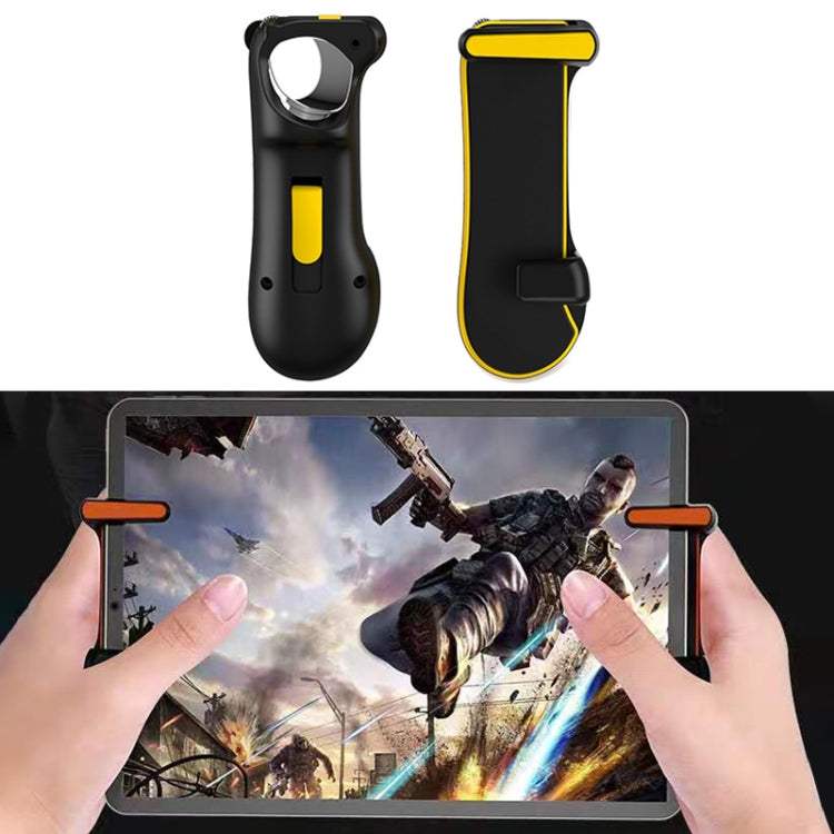 Eating Chicken One-button Burst Shooting Game Handle Controller for Tablet PC, 1 Pair (Yellow) - Handle Shooter by PMC TechLife | Online Shopping South Africa | PMC TechLife