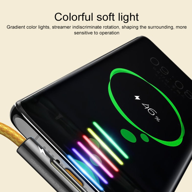 ROCK M3 8 Pin T-shape PD Fast Charging Data Cable, Length: 1m(Orange) - Normal Style Cable by ROCK | Online Shopping South Africa | PMC TechLife