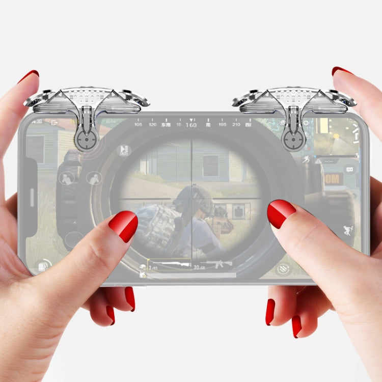 Mini Eating Chicken Mobile Phone Trigger Shooting Controller Handle Auxiliary Button (Transparent) - Handle Shooter by PMC TechLife | Online Shopping South Africa | PMC TechLife