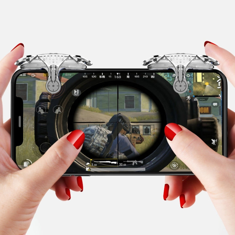 Mini Eating Chicken Mobile Phone Trigger Shooting Controller Handle Auxiliary Button (Transparent) - Handle Shooter by PMC TechLife | Online Shopping South Africa | PMC TechLife