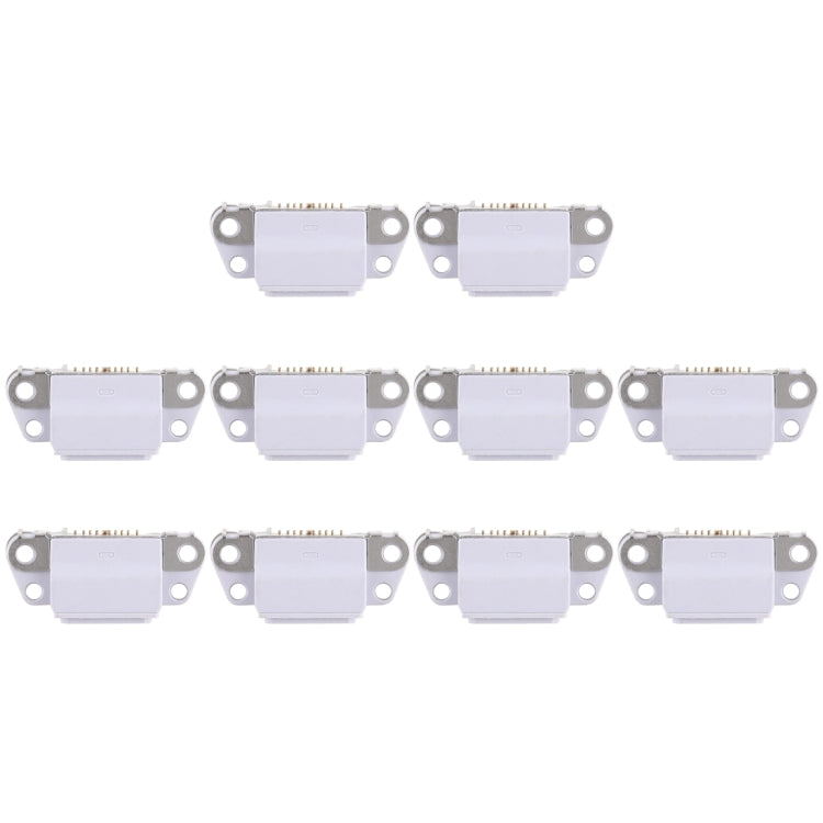 10 PCS Charging Port Connector for iPhone 8 Plus / 8(Grey) - Metal Parts by PMC TechLife | Online Shopping South Africa | PMC TechLife