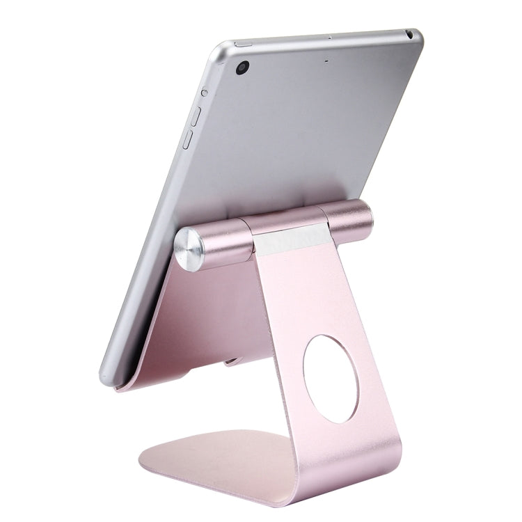 Exquisite Folding Adjustable Pivot Aluminium Alloy Desktop Holder Stand DOCK Cradle(Rose Gold) - Desktop Holder by PMC Jewellery | Online Shopping South Africa | PMC Jewellery