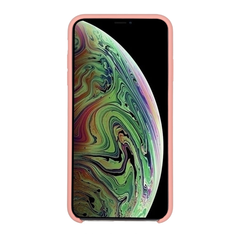 For iPhone XR Four Corners Full Coverage Liquid Silicone Case(Light Pink) - More iPhone Cases by PMC Jewellery | Online Shopping South Africa | PMC Jewellery