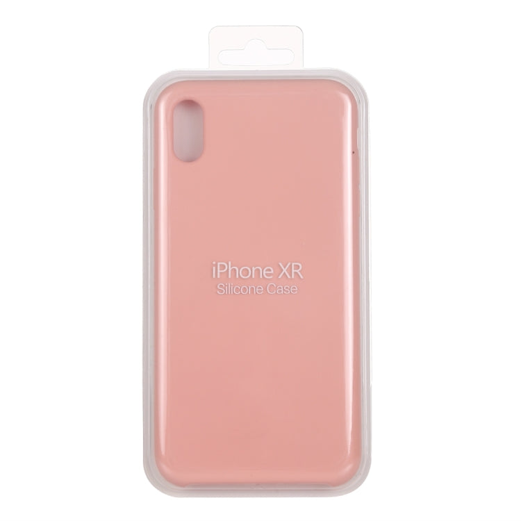 For iPhone XR Four Corners Full Coverage Liquid Silicone Case(Light Pink) - More iPhone Cases by PMC Jewellery | Online Shopping South Africa | PMC Jewellery