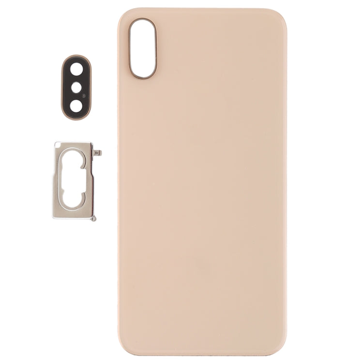 Battery Back Cover with Back Camera Bezel & Lens & Adhesive  for iPhone XS(Gold) - Back Cover by PMC Jewellery | Online Shopping South Africa | PMC Jewellery