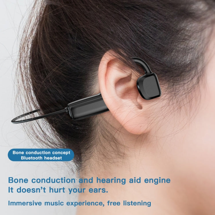 G1 Bluetooth 5.0 Wireless Ear-mounted Sports Bone Conduction Earphone (Black) - Neck-mounted Earphone by PMC TechLife | Online Shopping South Africa | PMC TechLife