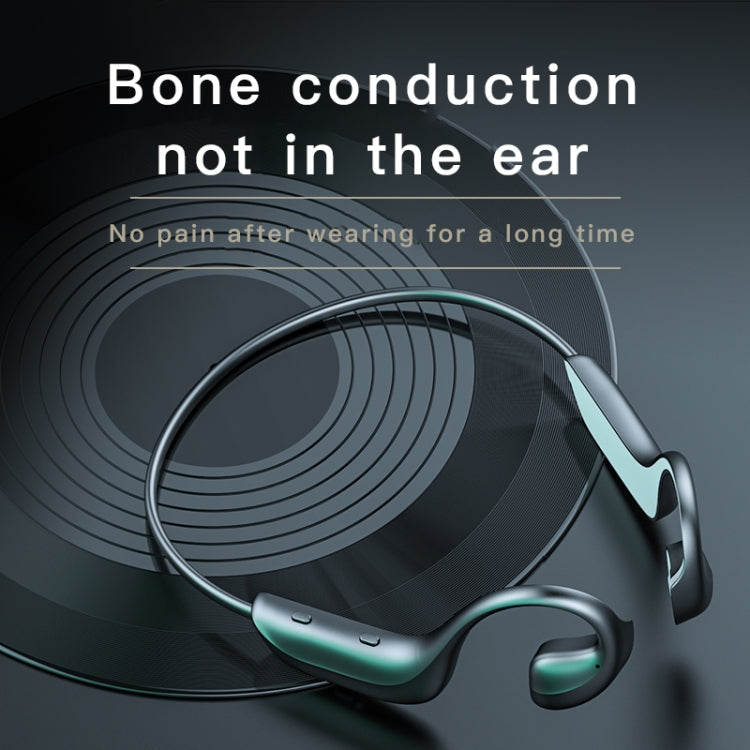 G100 Bluetooth 5.0 Wireless Ear-mounted Sports Waterproof Bone Conduction Earphone (Black) - Neck-mounted Earphone by PMC Jewellery | Online Shopping South Africa | PMC Jewellery