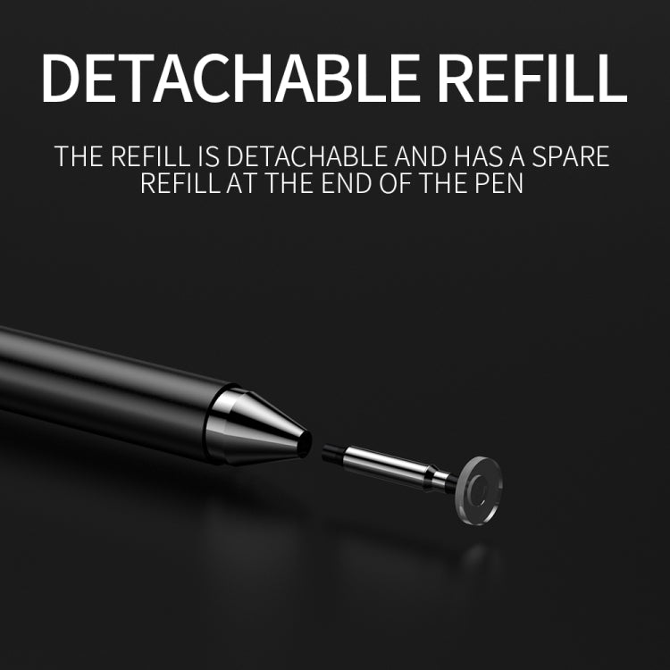 JOYROOM JR-BP560 Excellent Series Portable Universal Passive Disc Head Capacitive Pen with Replaceable Refill(Silver) - Stylus Pen by JOYROOM | Online Shopping South Africa | PMC TechLife