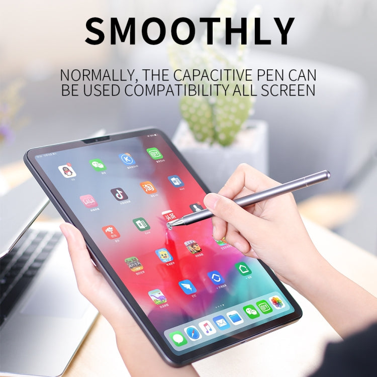 JOYROOM JR-BP560 Excellent Series Portable Universal Passive Disc Head Capacitive Pen with Replaceable Refill(White) - Stylus Pen by JOYROOM | Online Shopping South Africa | PMC TechLife