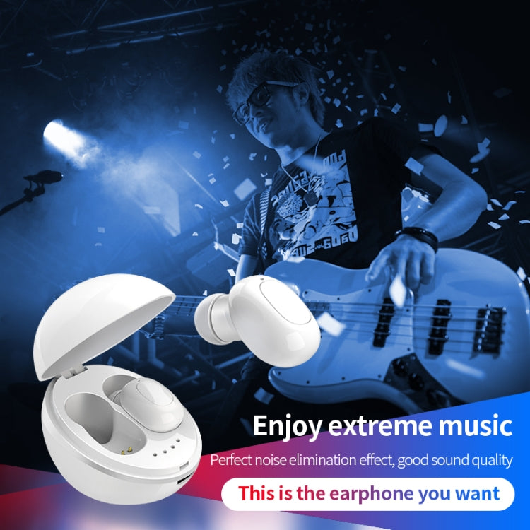 A10 TWS Space Capsule Shape Wireless Bluetooth Earphone with Magnetic Charging Box & Lanyard, Support HD Call & Automatic Pairing Bluetooth(White) - TWS Earphone by PMC TechLife | Online Shopping South Africa | PMC TechLife