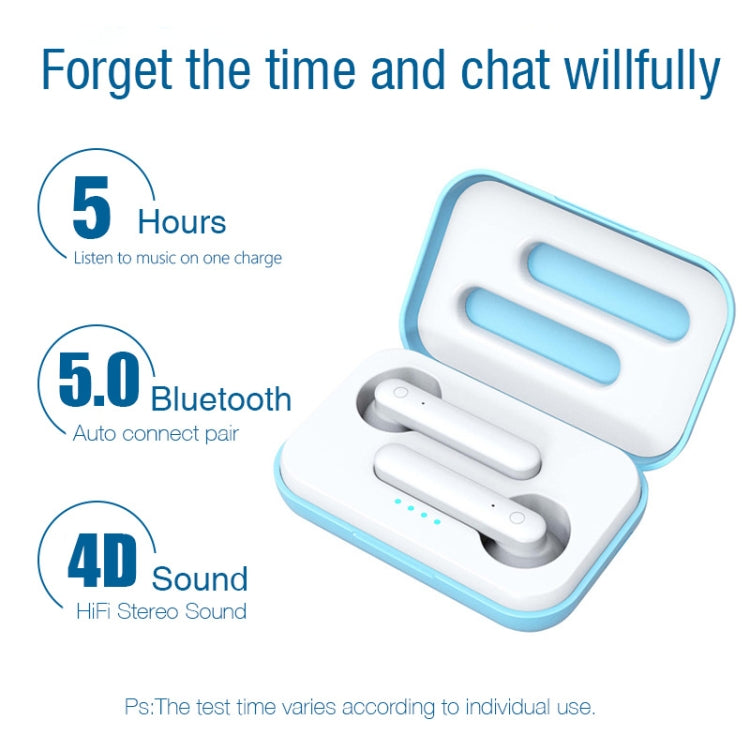 X26 TWS  Bluetooth 5.0 Wireless Touch Bluetooth Earphone with Magnetic Attraction Charging Box, Support Voice Assistant & Call(Blue) - TWS Earphone by PMC Jewellery | Online Shopping South Africa | PMC Jewellery