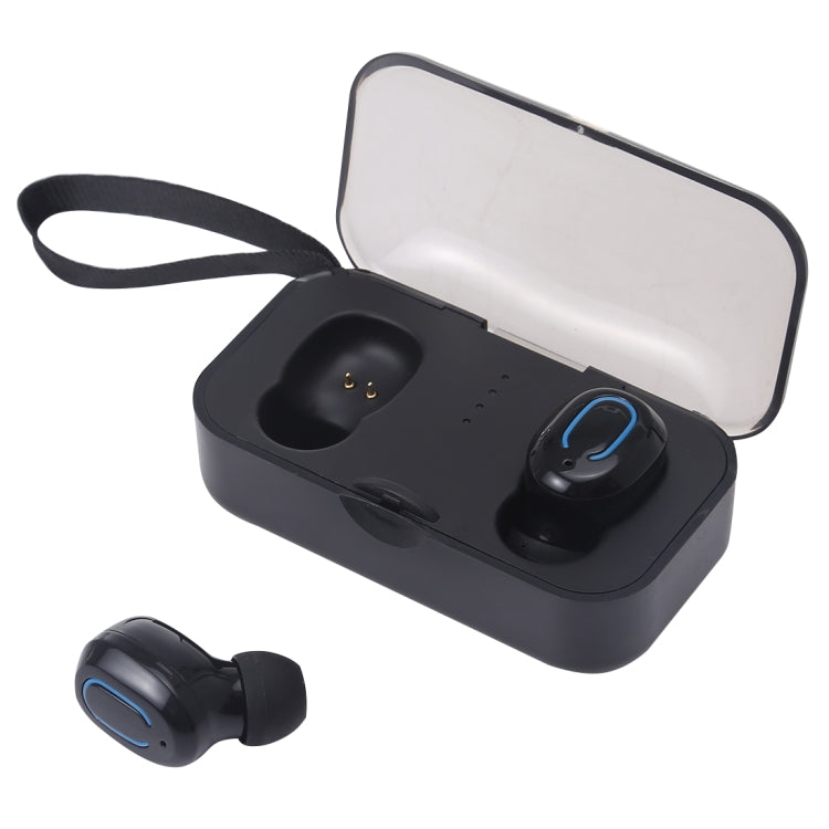 TI8S TWS Dazzling Wireless Stereo Bluetooth 5.0 Earphones with Charging Case(Black) - TWS Earphone by PMC TechLife | Online Shopping South Africa | PMC TechLife