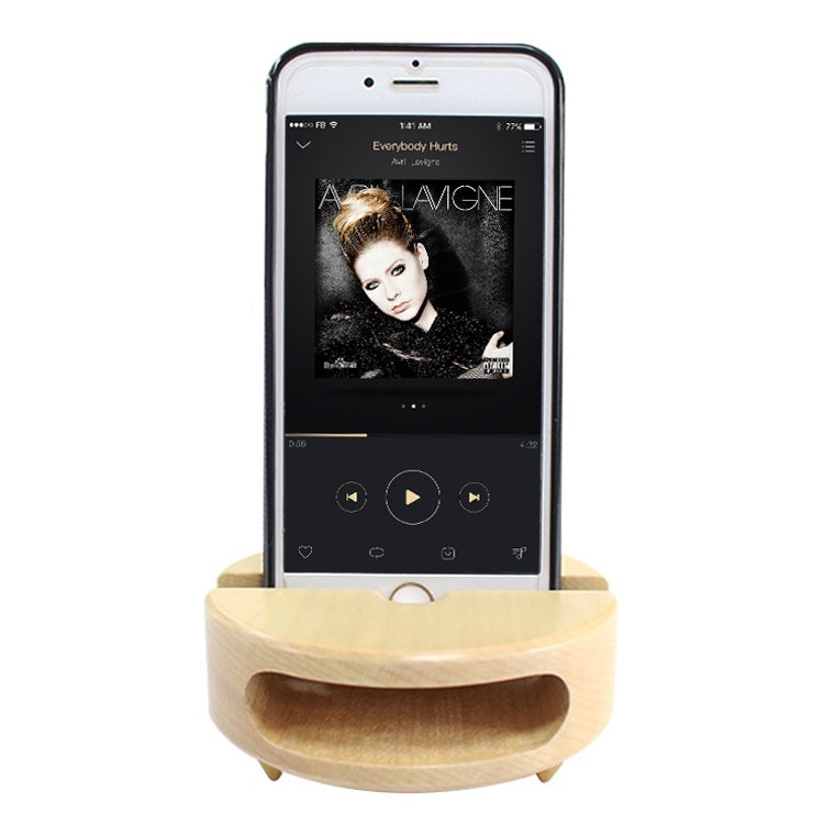 Creative Wooden Mobile Phone Bracket Holder - Desktop Holder by PMC Jewellery | Online Shopping South Africa | PMC Jewellery