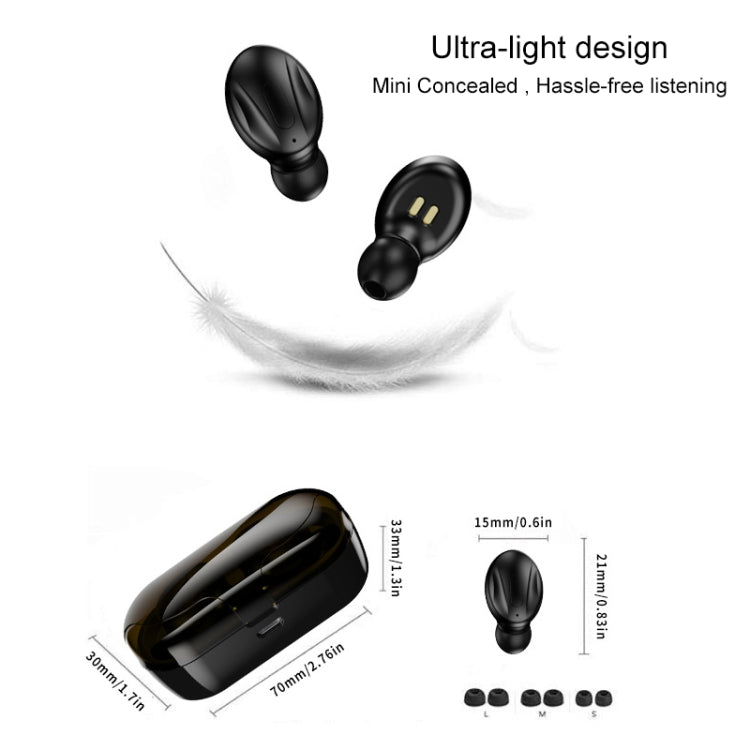 XG13 Bluetooth 5.0 TWS Mini Stereo Wireless Bluetooth Earphone (White) - TWS Earphone by PMC TechLife | Online Shopping South Africa | PMC TechLife