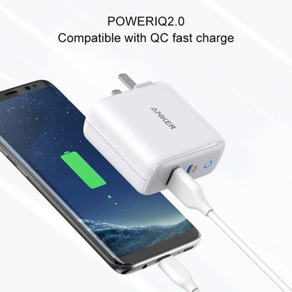 ANKER A2626 33W PowerPort PD USB-C / Type-C Interface + PowerIQ 2.0 USB-A Interface Wall Charger, US Plug(White) - USB Charger by ANKER | Online Shopping South Africa | PMC Jewellery | Buy Now Pay Later Mobicred