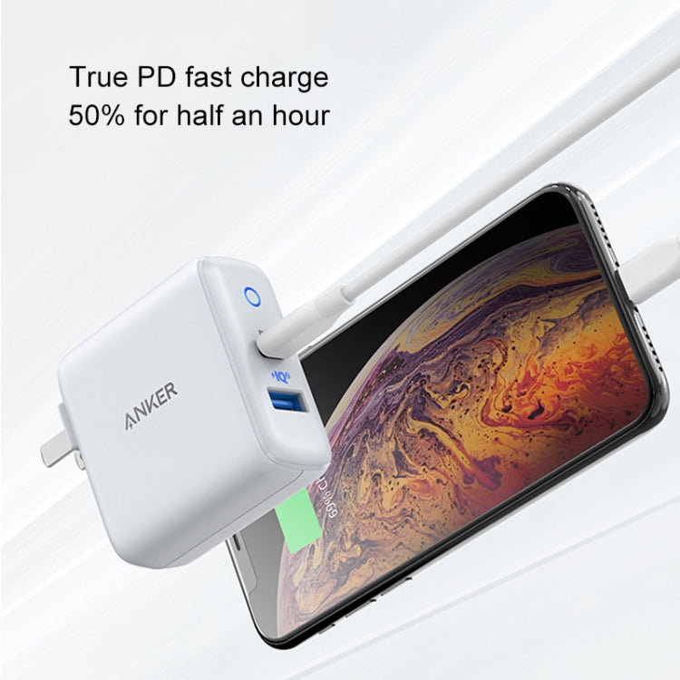 ANKER A2626 33W PowerPort PD USB-C / Type-C Interface + PowerIQ 2.0 USB-A Interface Wall Charger, US Plug(White) - USB Charger by ANKER | Online Shopping South Africa | PMC Jewellery