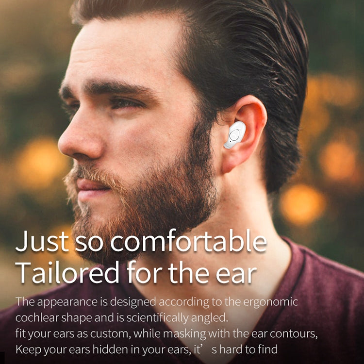 YX01 Sweatproof Bluetooth 4.1 Wireless Bluetooth Earphone, Support Memory Connection & HD Call (White) - Bluetooth Earphone by PMC TechLife | Online Shopping South Africa | PMC TechLife