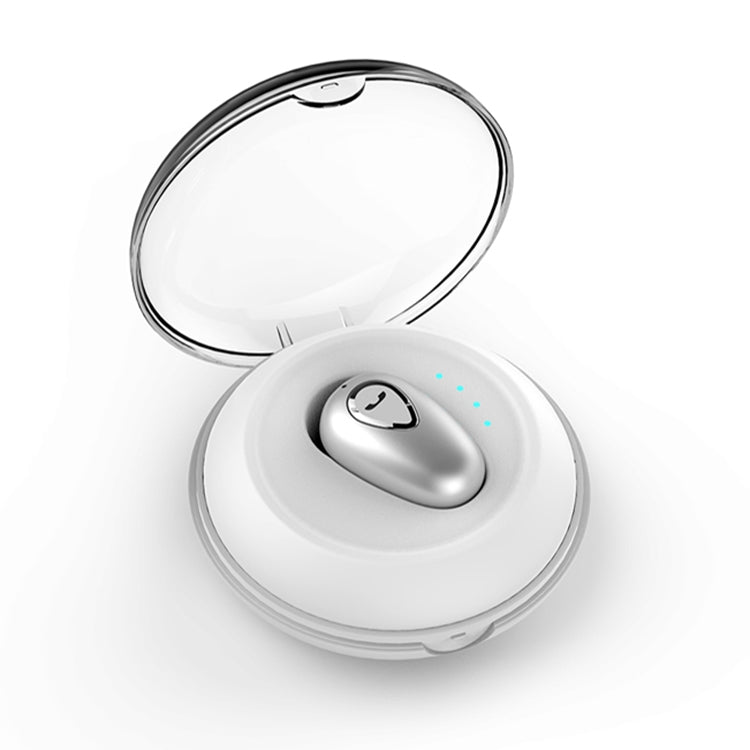 YX01 Sweatproof Bluetooth 4.1 Wireless Bluetooth Earphone with Charging Box, Support Memory Connection & HD Call(Silver) - Bluetooth Earphone by PMC TechLife | Online Shopping South Africa | PMC TechLife