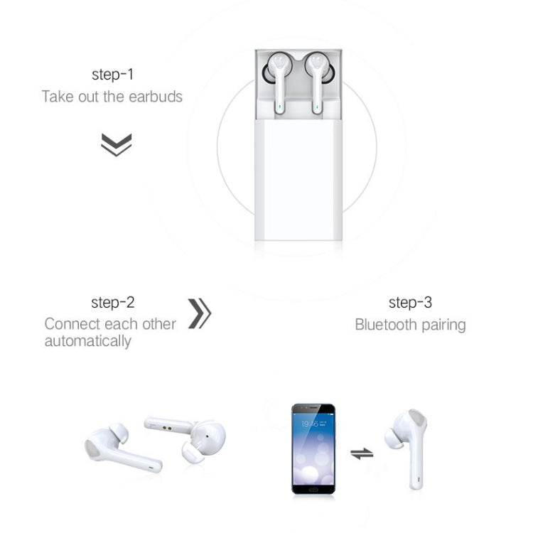 G9 Bluetooth 5.0 HIFI 3D Stereo Wireless Earphone (White) - Bluetooth Earphone by PMC TechLife | Online Shopping South Africa | PMC TechLife
