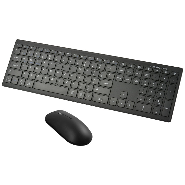 169 2.4Ghz + Bluetooth  Dual Mode Wireless Keyboard + Mouse Kit, Compatible with iSO & Android & Windows (Black) - Wireless Keyboard by PMC Jewellery | Online Shopping South Africa | PMC Jewellery