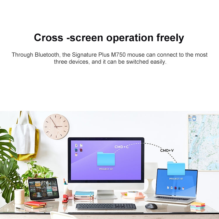 Logitech M750 2000DPI 2.4GHz Wireless Bluetooth Dual Mode Mouse (White) - free shipping - PMC TechLife - Order now!