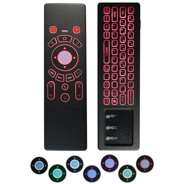 T6 Colorful Light Version Air Mouse 2.4GHz Wireless Keyboard Remote Controller with Touchpad & IR Learning for PC, Android TV Box / Smart TV, Multi-media Devices - free shipping - PMC TechLife - Order now!