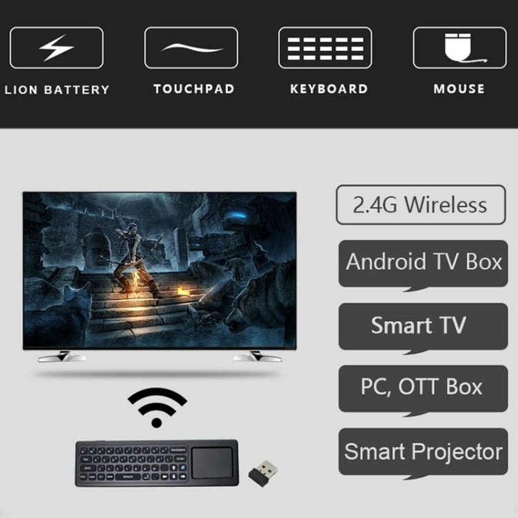 T6 Colorful Light Version Air Mouse 2.4GHz Wireless Keyboard Remote Controller with Touchpad & IR Learning for PC, Android TV Box / Smart TV, Multi-media Devices - free shipping - PMC TechLife - Order now!