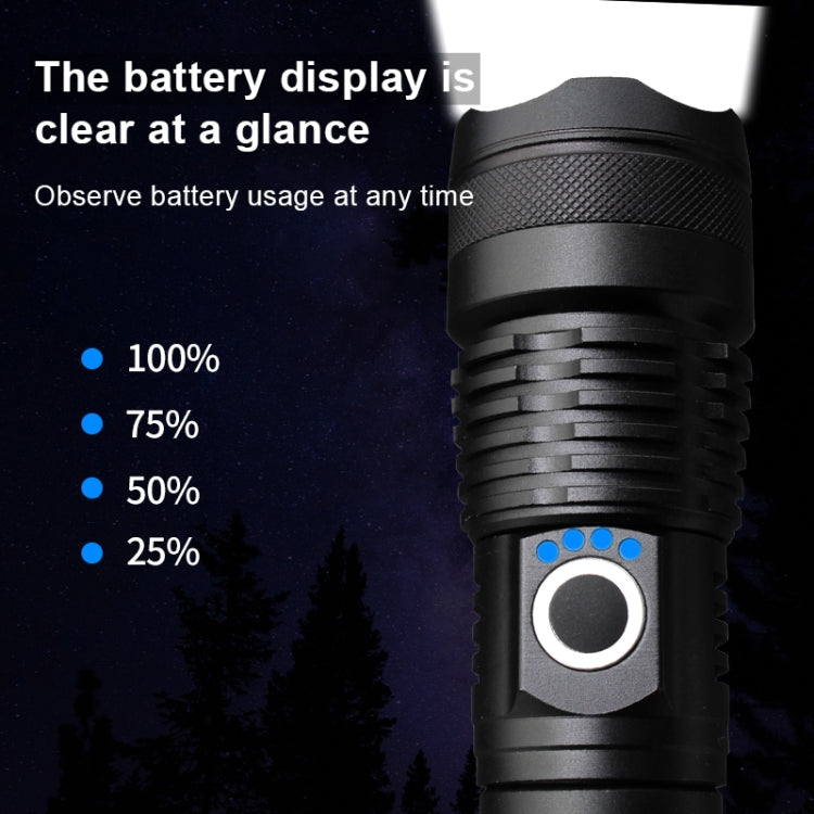 X81-P50 Luminous Flux: 3500lm LED Flashlight, Retractable Focus Function (Black) - LED Flashlight by PMC Jewellery | Online Shopping South Africa | PMC Jewellery | Buy Now Pay Later Mobicred