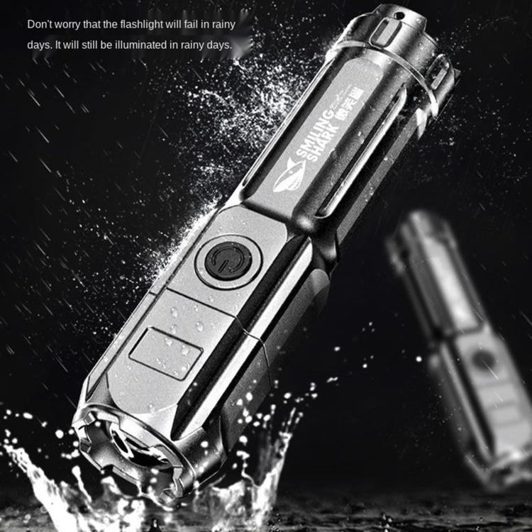 SMILING SHARK 622A Telescopic Focusing Three-gear Bright LED Flashlight - LED Flashlight by PMC Jewellery | Online Shopping South Africa | PMC Jewellery