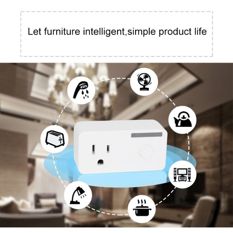 10A WiFi 2.4GHz APP Remote Control Timing Smart Socket Works with Alexa & Google Home, AC 110-250V, US Plug - Smart Socket by PMC TechLife | Online Shopping South Africa | PMC TechLife