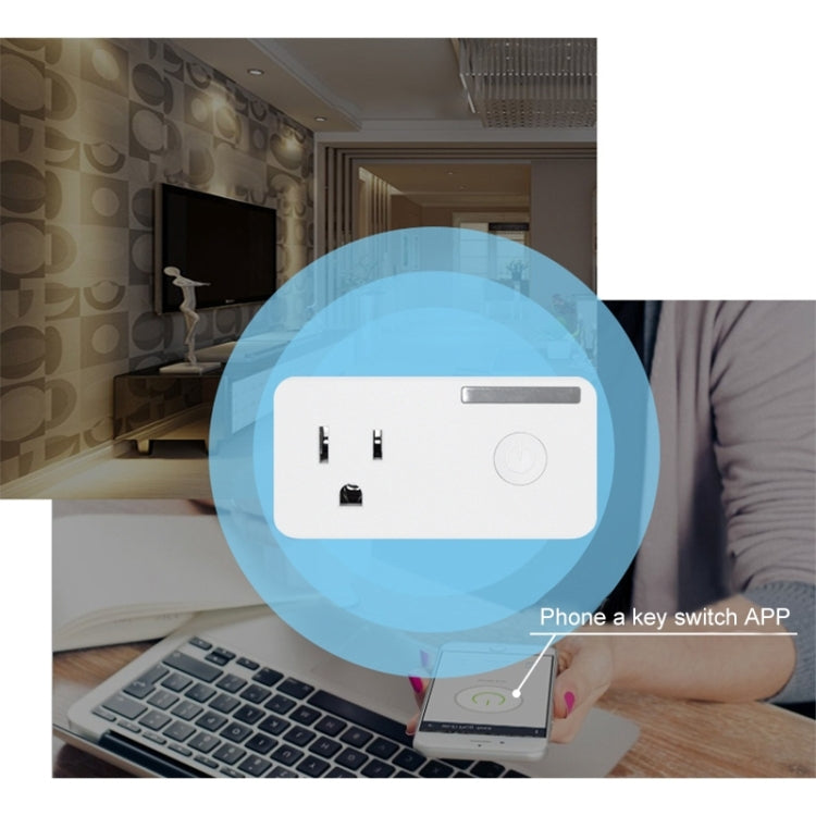 10A WiFi 2.4GHz APP Remote Control Timing Smart Socket Works with Alexa & Google Home, AC 110-250V, US Plug - Smart Socket by PMC TechLife | Online Shopping South Africa | PMC TechLife