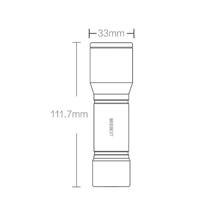 Original Xiaomi Youpin BEEBEST Portable Flashlight���Support Three-gear Mode(Black) - free shipping - PMC TechLife - Order now!