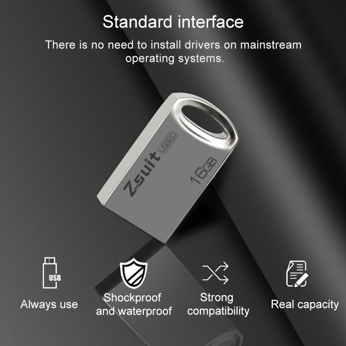 Zsuit 16GB USB 2.0 Mini Metal Ring Shape USB Flash Disk - USB Flash Drives by PMC TechLife | Online Shopping South Africa | PMC TechLife