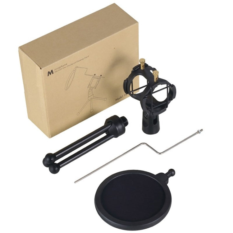 Yanmai PS-3 Mini Portable Microphone Anti-network Shockproof Desktop Stand(Black) - Stand by Yanmai | Online Shopping South Africa | PMC TechLife | Buy Now Pay Later Mobicred