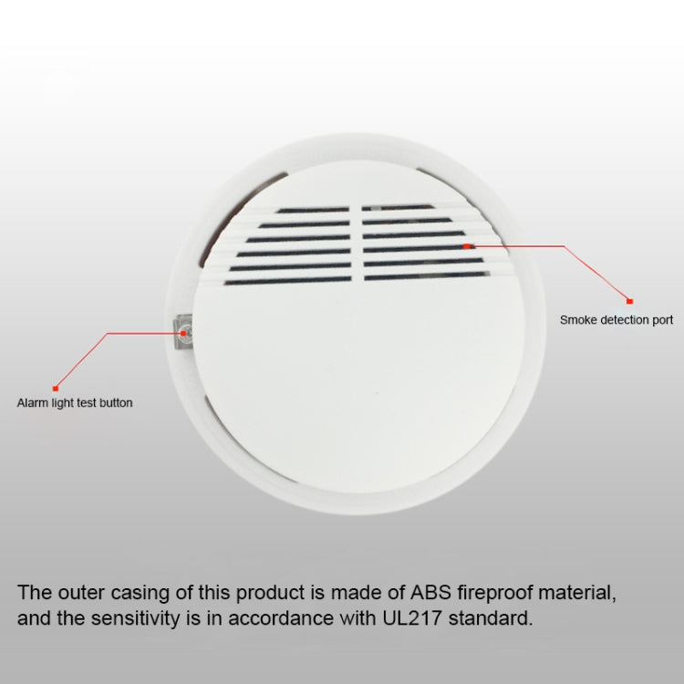 SS-168 First Alert Battery-Operated Fire Smoke Alarm Detector(White) - Smoke Gas Detector by PMC Jewellery | Online Shopping South Africa | PMC Jewellery