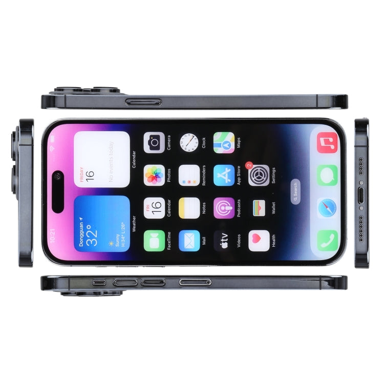For iPhone 14 Pro Max Color Screen Non-Working Fake Dummy Display Model (Space Black) - free shipping - PMC TechLife - Order now!