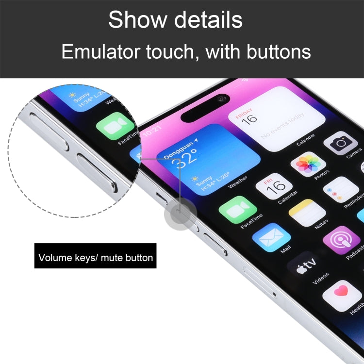 For iPhone 14 Pro Max Color Screen Non-Working Fake Dummy Display Model (Silver) - For iPhone & iPad by PMC TechLife | Online Shopping South Africa | PMC TechLife