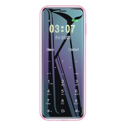 ULCOOL V8 Card Mobile Phone, 1000mAh Battery, 1.44 inch, MTK6261D, Support Bluetooth, FM, Magic Sound, GSM, Dual SIM (Pink) - Others by Ulcool | Online Shopping South Africa | PMC Jewellery