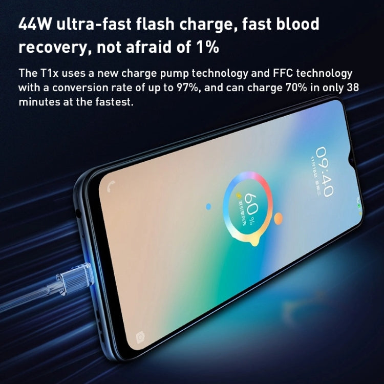 vivo T1x 5G, 64MP Camera, 8GB+128GB, Dual Back Cameras, Face ID & Side Fingerprint Identification, 5000mAh Battery, 6.58 inch Android 11.0 OriginOS 1.0 Dimensity 900 Octa Core up to 2.4GHz, OTG, Network: 5G(Aurora) - vivo by VIVO | Online Shopping South Africa | PMC Jewellery