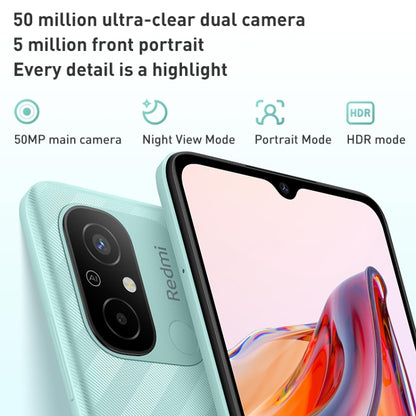 Xiaomi Redmi 12C, 50MP Camera, 6GB+128GB, 5000mAh Battery, Face Identification, 6.71 inch MIUI 13 MediaTek Helio G85 Octa Core up to 2.0GHz, Network: 4G, Dual SIM, Not Support Google Play(Blue) - Xiaomi Redmi by Xiaomi | Online Shopping South Africa | PMC Jewellery