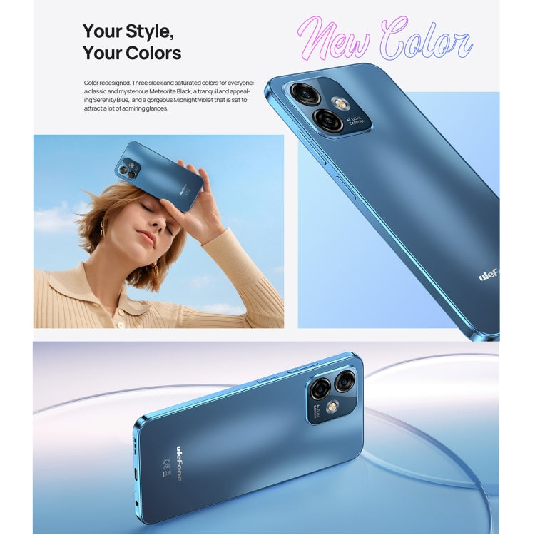 [HK Warehouse] Ulefone Note 16 Pro, 8GB+128GB, Dual Back Cameras, Face ID & Side Fingerprint Identification, 4400mAh Battery, 6.52 inch Android 13 Unisoc T606 OctaCore up to 1.6GHz, Network: 4G, Dual SIM, OTG(Purple) - Ulefone by Ulefone | Online Shopping South Africa | PMC Jewellery