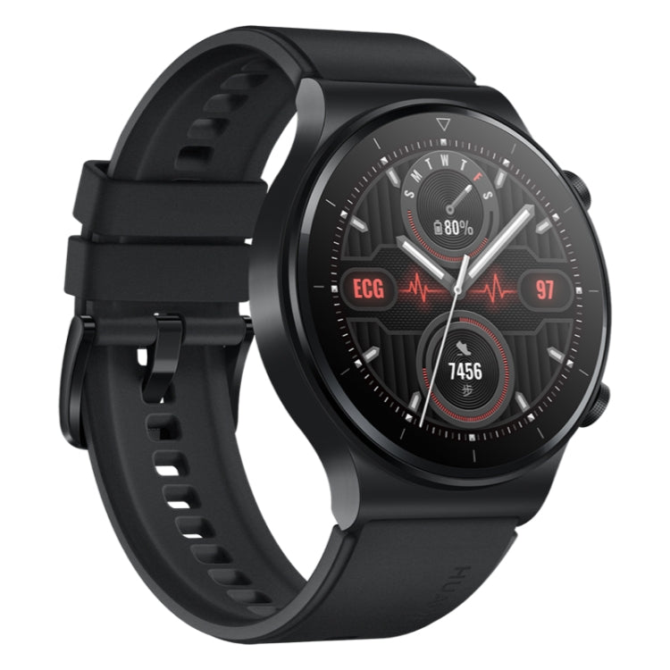 HUAWEI WATCH GT 2 Pro ECG Ver. Bluetooth Fitness Tracker Smart Watch 46mm Wristband, Kirin A1 Chip, Support GPS / ECG Monitoring(Black) - Wearable Devices by Huawei | Online Shopping South Africa | PMC Jewellery | Buy Now Pay Later Mobicred