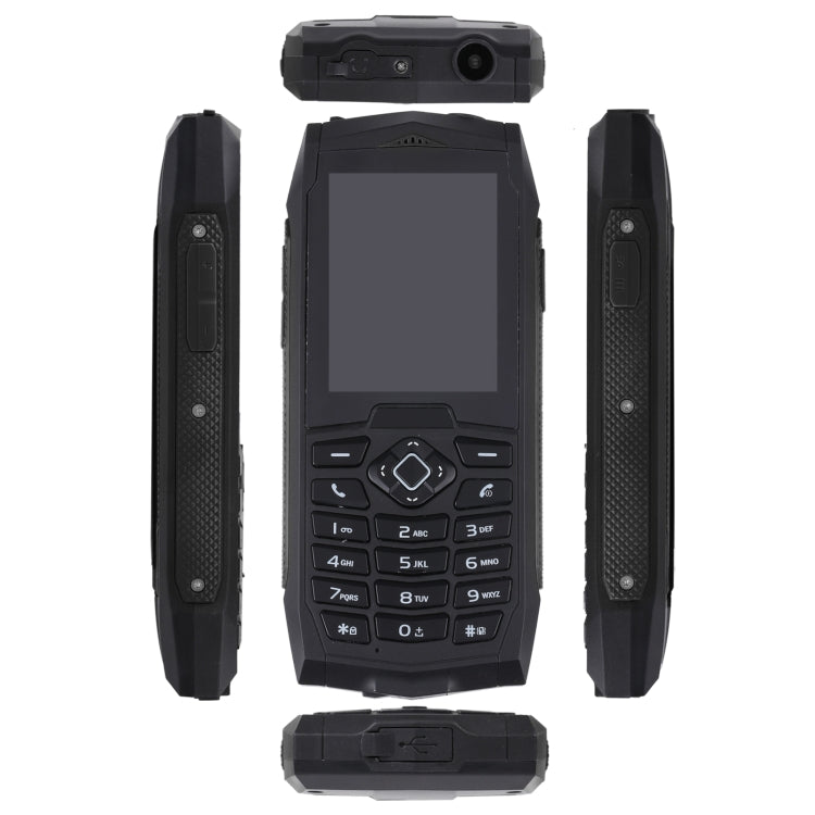 Rugtel R1C Rugged Phone, IP68 Waterproof Dustproof Shockproof, 2.4 inch, MTK6261D, 2000mAh Battery, SOS, FM, Dual SIM(Black) - Others by Rugtel | Online Shopping South Africa | PMC Jewellery | Buy Now Pay Later Mobicred