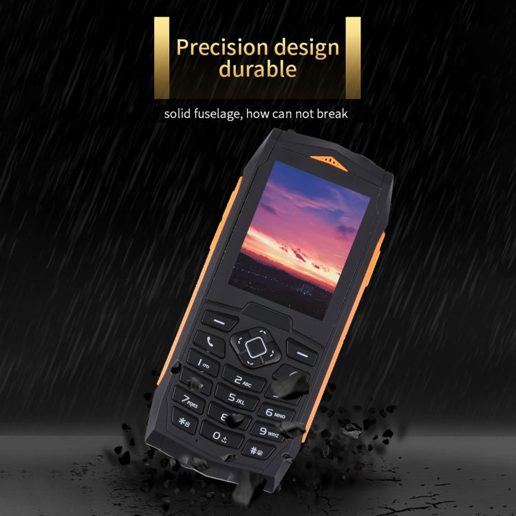 Rugtel R1C Rugged Phone, IP68 Waterproof Dustproof Shockproof, 2.4 inch, MTK6261D, 2000mAh Battery, SOS, FM, Dual SIM(Orange) - Others by Rugtel | Online Shopping South Africa | PMC Jewellery | Buy Now Pay Later Mobicred