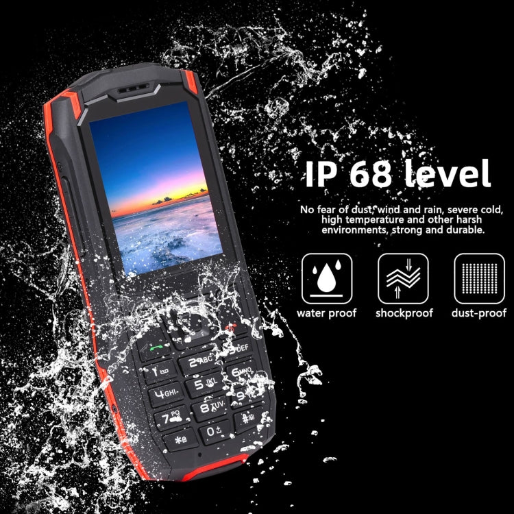 Rugtel R2C Rugged Phone, IP68 Waterproof Dustproof Shockproof, 2.4 inch, MTK6261D, 2500mAh Battery, SOS, FM, Dual SIM(Red) - Others by Rugtel | Online Shopping South Africa | PMC Jewellery