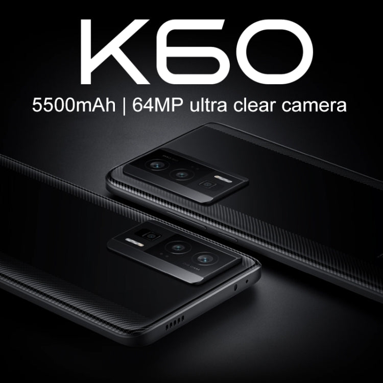 Xiaomi Redmi K60 5G, 64MP Camera, 12GB+256GB, Triple Back Cameras, Screen Fingerprint Identification, 5500mAh Battery, 6.67 inch MIUI 14 Snapdragon 8+ Gen1 Octa Core 4nm up to 3.0GHz, Network: 5G, Dual SIM, NFC, Heart Rate(Blue) - Xiaomi Redmi by Xiaomi | Online Shopping South Africa | PMC Jewellery