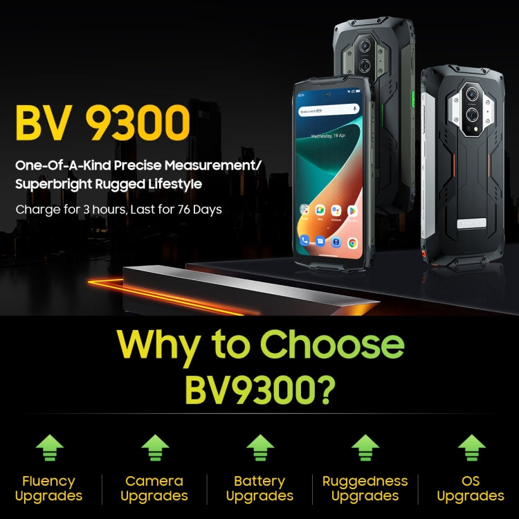 [HK Warehouse] Blackview BV9300 Rugged Phone, Laser Rangefinder, 12GB+256GB - Blackview by Blackview | Online Shopping South Africa | PMC Jewellery