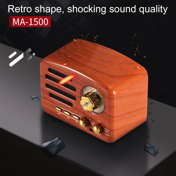 Elvis Angel MA-1500 Retro Bluetooth HiFi Radio Speaker with Colorful LED Light, Support USB & FM & 3.5mm Aux - Mini Speaker by PMC Jewellery | Online Shopping South Africa | PMC Jewellery