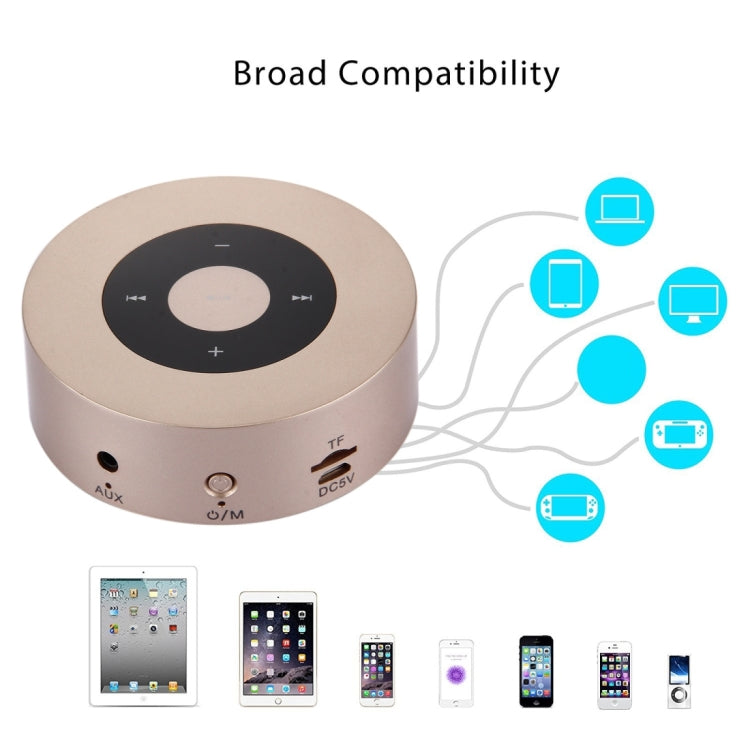 A8 Portable Stereo Bluetooth Speaker Built-in MIC, Support Hands-free Calls / TF Card / AUX IN (Silver) - Desktop Speaker by PMC TechLife | Online Shopping South Africa | PMC TechLife