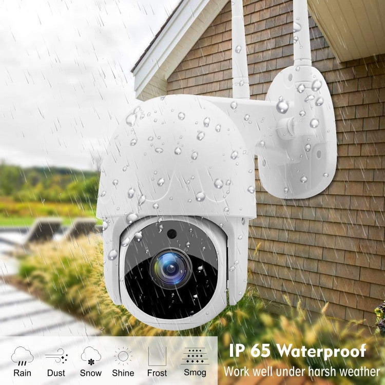 Tuya QX45 1080P Full HD IP65 Waterproof 2.4G Wireless IP Camera, Support Amazon Alexa & Google Home & Motion Detection & Two-way Audio & Night Vision & TF Card, EU Plug - Dome Camera by PMC Jewellery | Online Shopping South Africa | PMC Jewellery